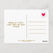 Niedlich lächelnde Sonnenblumenkurse erholen sich Postkarte (Rückseite)