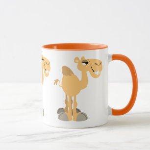 Niedlich Lächelnder Cartoon Camel Tasse