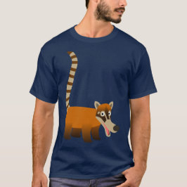 Niedlich Lächelnder Cartoon Coatimundi T-Shirt