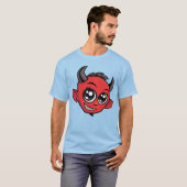 Niedlich lächelnder Cartoon Devil T-Shirt (Vorne ganz)