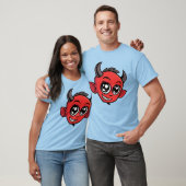 Niedlich lächelnder Cartoon Devil T-Shirt (Unisex)