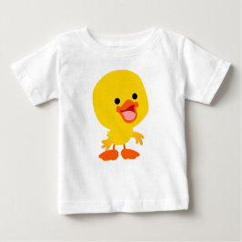 Niedlich Lächelnder Cartoon Duckling Baby T - Shir Baby T-shirt