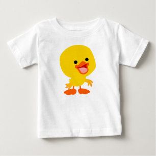 Niedlich Lächelnder Cartoon Duckling Baby T - Shir T-shirt