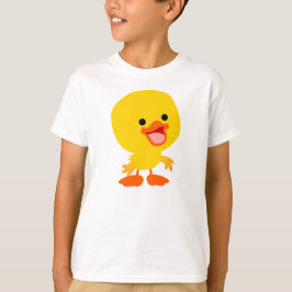 Niedlich Lächelnder Cartoon Duckling Children T - T-Shirt