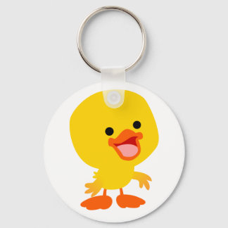 Niedlich Lächelnder Cartoon Duckling Schlüsselanhä Schlüsselanhänger