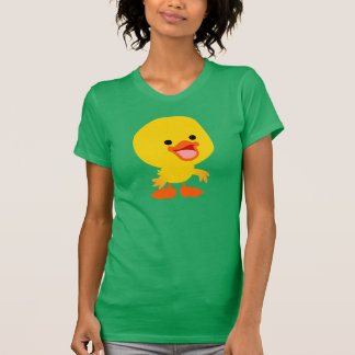 Niedlich Lächelnder Cartoon Duckling Women T - Shi T-Shirt