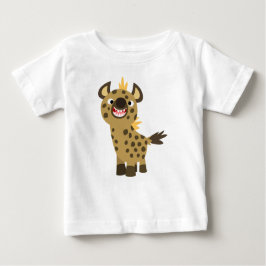 Niedlich Lächelnder Cartoon Hyena Baby T - Shirt