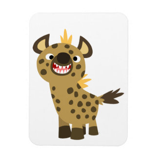 Niedlich Lächelnder Cartoon Hyena Flexible Magnet