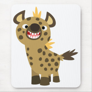 Niedlich Lächelnder Cartoon Hyena Mousepad