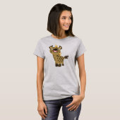 Niedlich Lächelnder Cartoon Hyena Women T - Shirt (Vorne ganz)