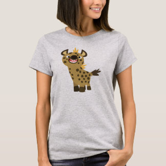Niedlich Lächelnder Cartoon Hyena Women T - Shirt