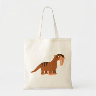 Niedlich Lächelnder Cartoon Thylacosmilus Bag Tragetasche