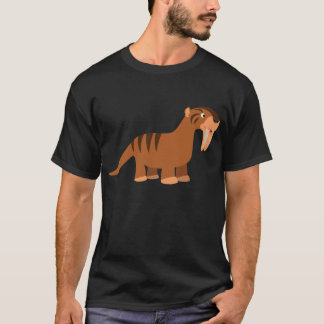 Niedlich Lächelnder Cartoon Thylacosmilus T - Shir T-Shirt