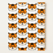 Niedlich Lächelnder Cartoon Tiger Planer (Rückseite)