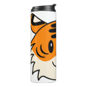 Niedlich Lächelnder Cartoon Tiger Thermosbecher (Nach links gedreht)