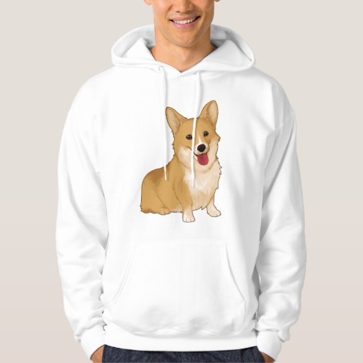 Niedlich lächelnder Korgi Hoodie (Vorderseite)