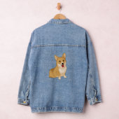 Niedlich lächelnder Korgi Jeansjacke (Hangar)