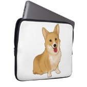 Niedlich lächelnder Korgi Laptopschutzhülle (Vorne Rechts)