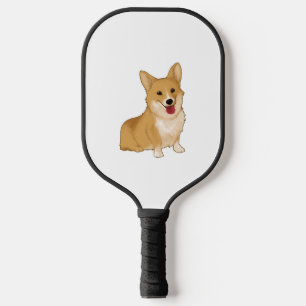 Niedlich lächelnder Korgi Pickleball Schläger