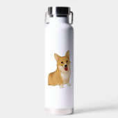 Niedlich lächelnder Korgi Trinkflasche (Vorne)