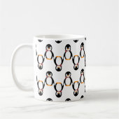 Niedlich Lächelnder Pinguin mit Scarf Kaffeetasse (Links)