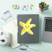 Niedlich lächelnder Starfish Aufkleber (iPad Hülle)