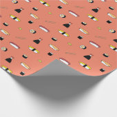 Niedlich Lachs Sushi Roll Set Muster Nigiri Maki Geschenkpapier (Ecke)