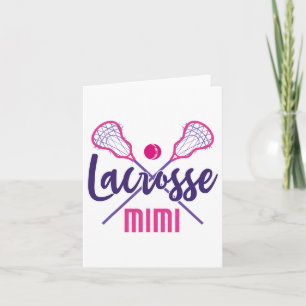 Niedlich Lacrosse Mimi Karte