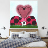 Niedlich Ladybug Couple Leinwanddruck (Insitu (Schlafzimmer))