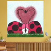 Niedlich Ladybug Couple Leinwanddruck (Insitu (Wohnzimmer))