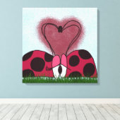 Niedlich Ladybug Couple Leinwanddruck (Insitu (Holzboden))