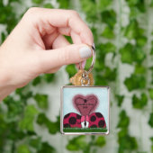 Niedlich Ladybug Couple Schlüsselanhänger (Hand)
