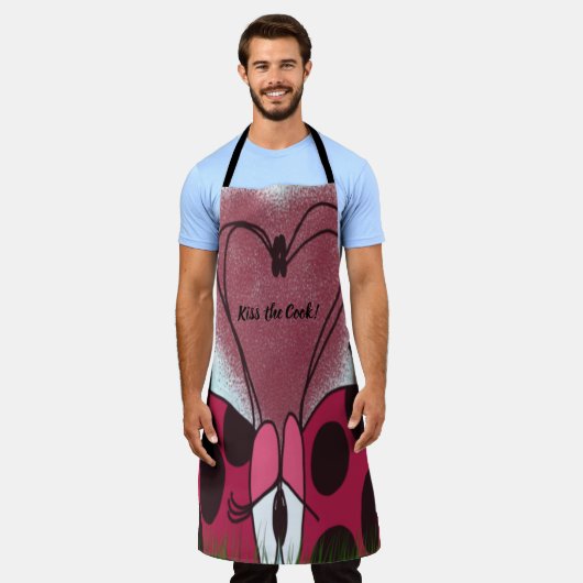 Niedlich Ladybug Couple Schürze (Getragen)