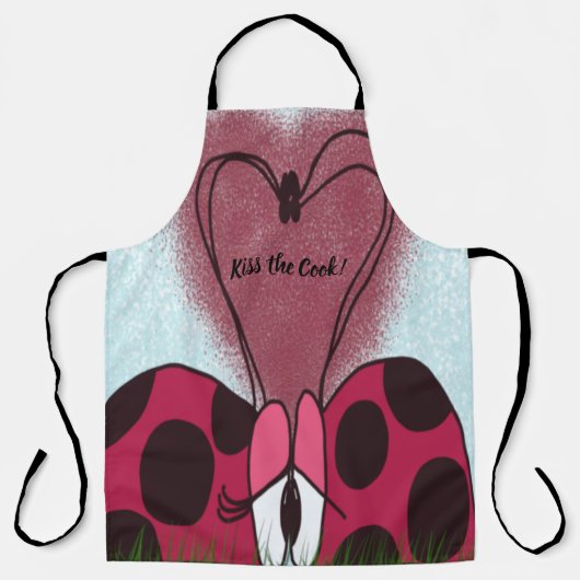 Niedlich Ladybug Couple Schürze (Vorderseite)