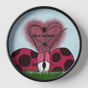 Niedlich Ladybug Couple Uhr