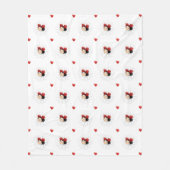 Niedlich Ladybug Hearts Girl Fleece Blanket (Vorderseite)
