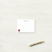 Niedlich Ladybug Kinder Personalisiert Post-it Klebezettel (Auf Schreibtisch)