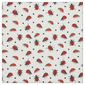 Niedlich Ladybug Ladybirds Polka Dots Muster Stoff (Muster)