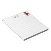 Niedlich Ladybug Lined Notizblock (angewinkelt)