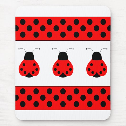 Niedlich Ladybug Mousepad (Vorne)