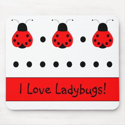 Niedlich Ladybug Mousepad (Vorne)