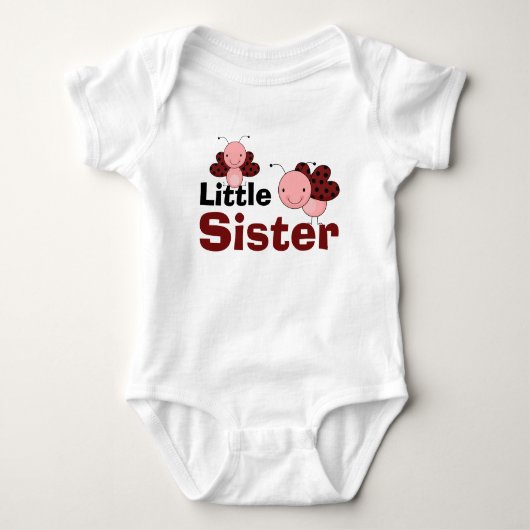 Niedlich Ladybugs Little Sister Baby Strampler (Vorderseite)