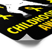 Niedlich Lama Dabbing Krieger Kinderkrebs Awaren Poster (Ecke)