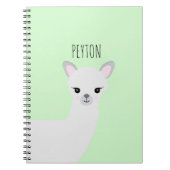 Niedlich Lama Spiral Foto Notebook Notizblock (Vorderseite)