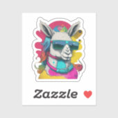 Niedlich Lama Sticker (Blatt)