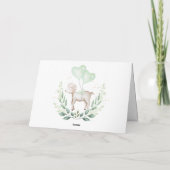 Niedlich Lamb Baby Sheep Greenery Eucalyptus Viele Karte (Rückseite)