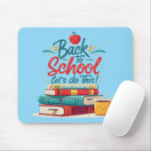 Niedlich "Lass uns das machen" Motivierend zurück  Mousepad (Mit Mouse)