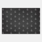 Niedlich lassen es schneeschwarz fröhliches Weihna Geschenkpapier Set (Vorderseite 2)