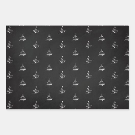 Niedlich lassen es schneeschwarz fröhliches Weihna Geschenkpapier Set (Vorderseite 2)