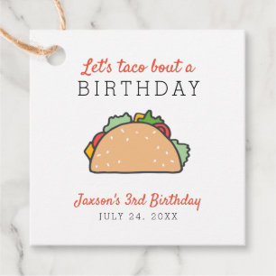 Niedlich, lasst uns einen Geburtstag in Mexiko fei Geschenkanhänger